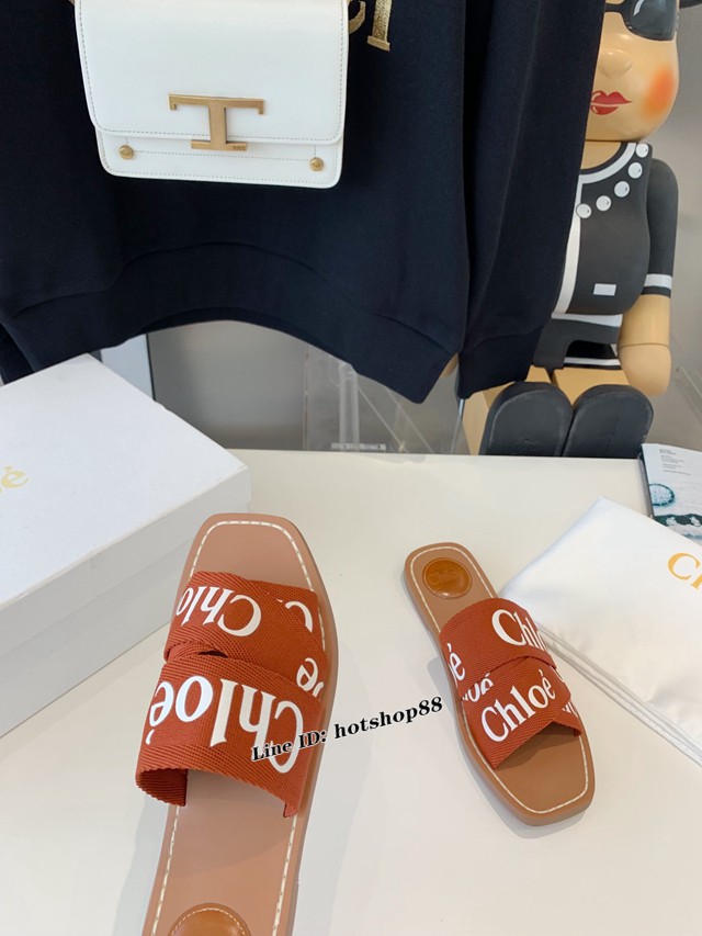 Chloe克洛伊2022春夏最新款拖鞋女士涼拖鞋 dx3638